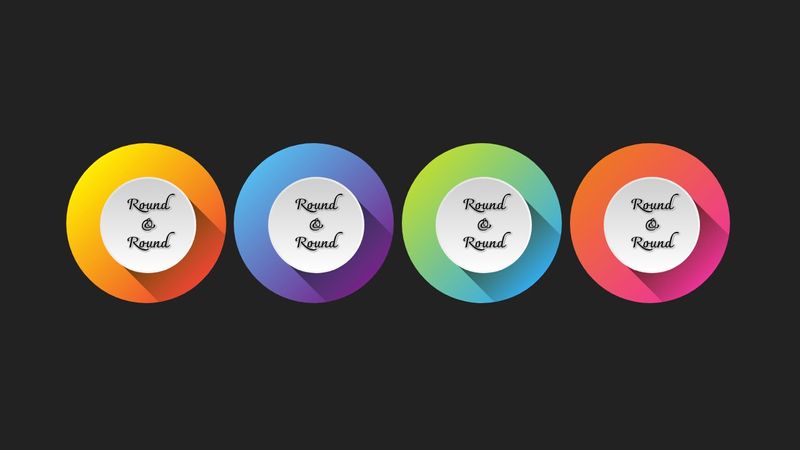 Pure CSS Responsive Round & Round (with grid & variables)