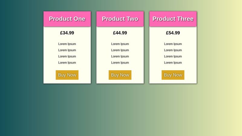Responsive Price Cards