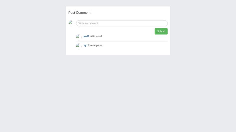 Post comment using angularjs