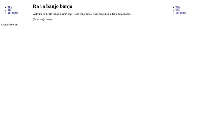 CSS/HTML Layout exercise