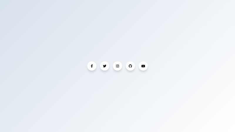 Social Media Icons with Popups (HTML + Pure CSS Only) image.