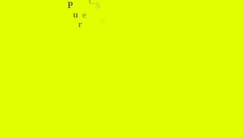 Pure CSS Letter Animation #4