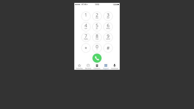 ios 7 pure css keypad
