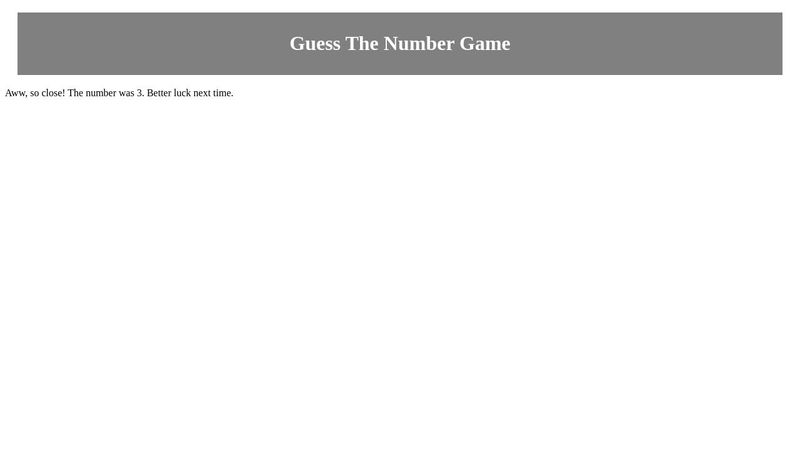 Guessing Game: Random Numbers w/ JavaScript