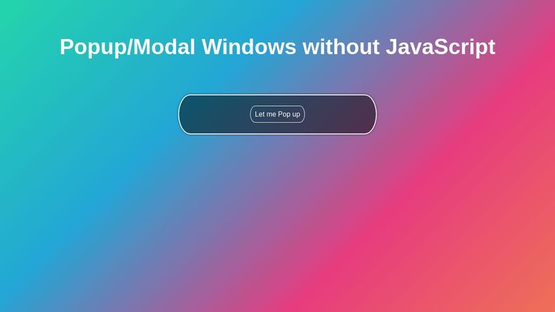 Css Popup, Css Modual