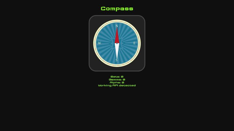 Compass in HTML5 Demo