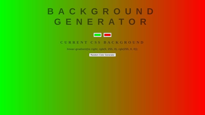 Linear Gradient Background Generator