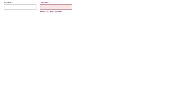 Pure CSS Form Input Error with Error Message and Styling