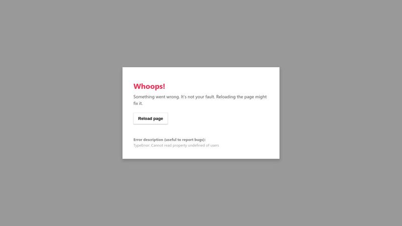 React Error Modal