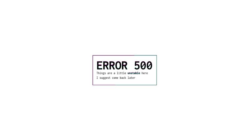 Error 500 alert - #CodePenChallenges
