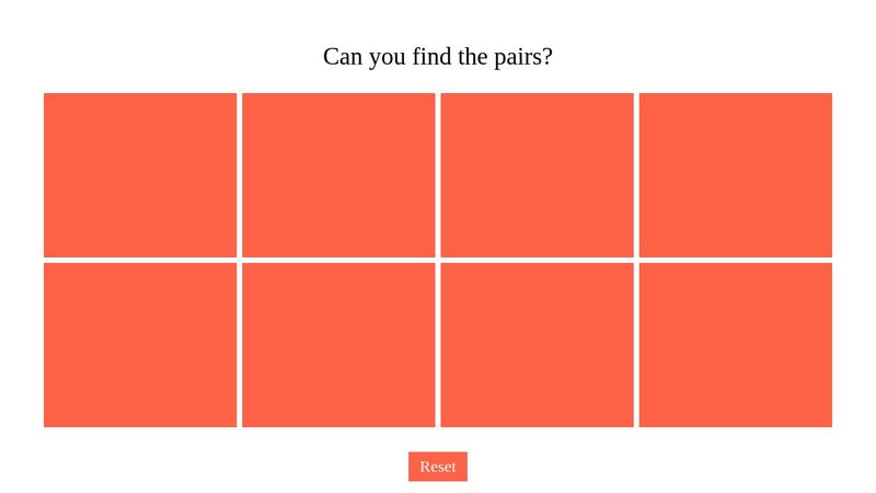 CSS Grid memory game