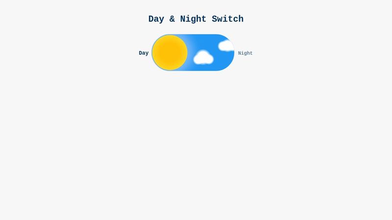 Pure Css|Day& Night Toggle