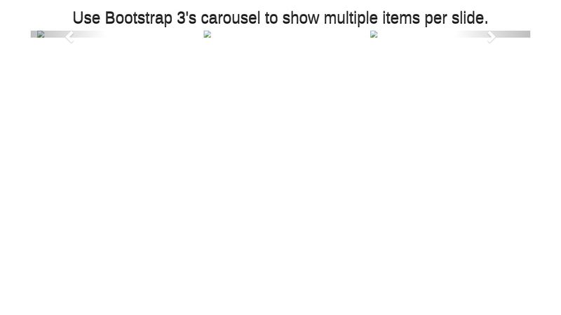 Multiple carousel bootstrap