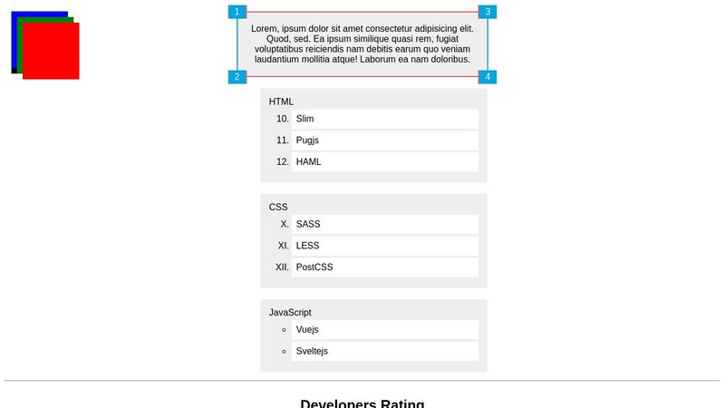 CSS Assignments For Lessons 30 to 33