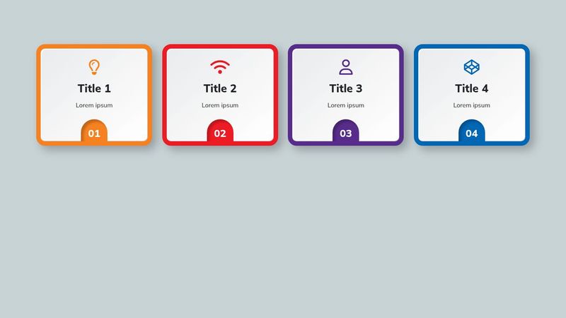 Responsive Infographic Cards with Bootstrap