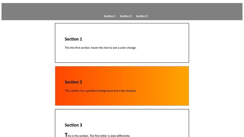 First CSS Test PG2