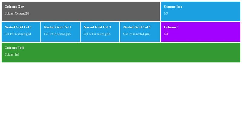 CSS Metro Grids