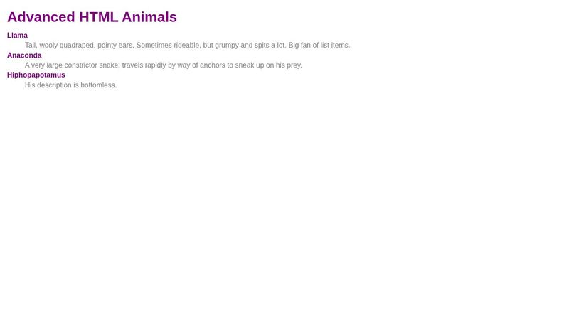 HTML ADVANCED text 1