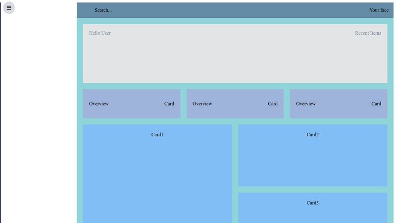 Dashboard Css Grid Practice