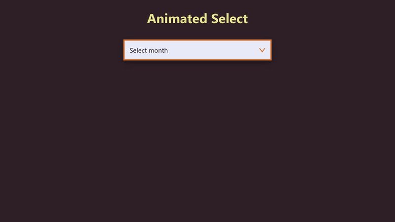 Animated Select