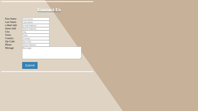 Contact Form - html/css