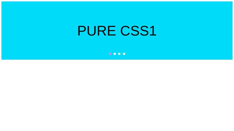 Pure CSS slider with autoplay
