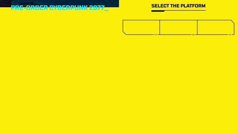 CyberPunk 2077 Theme: Buttons