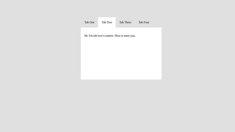 pure css tab