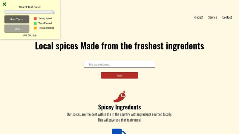 Responsive Product Landing Page