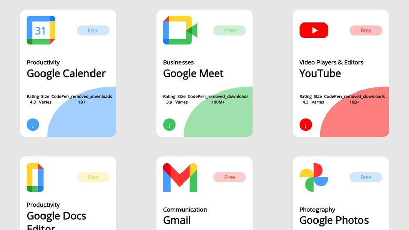 Pure CSS Google Apps