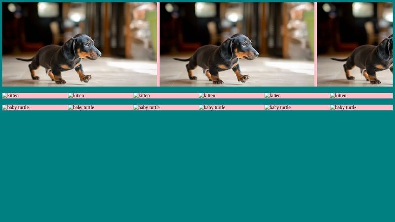 CSS Horizontal Slides