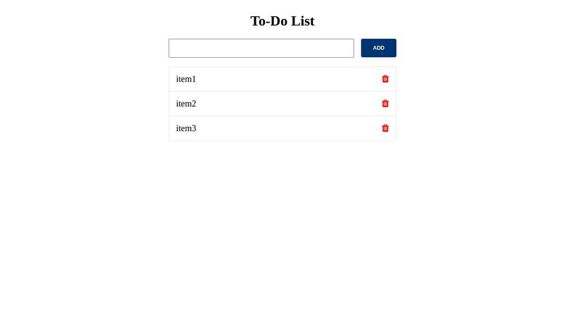 To-Do list React
