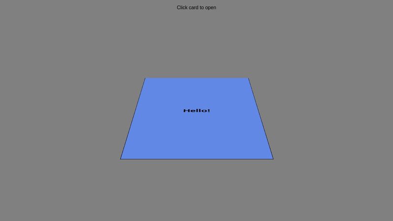 CSS Greeting Card