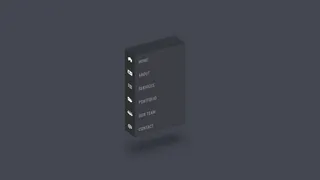 CSS 3D  Navigation Bar