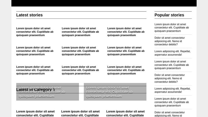 Basic blog HTML/CSS template