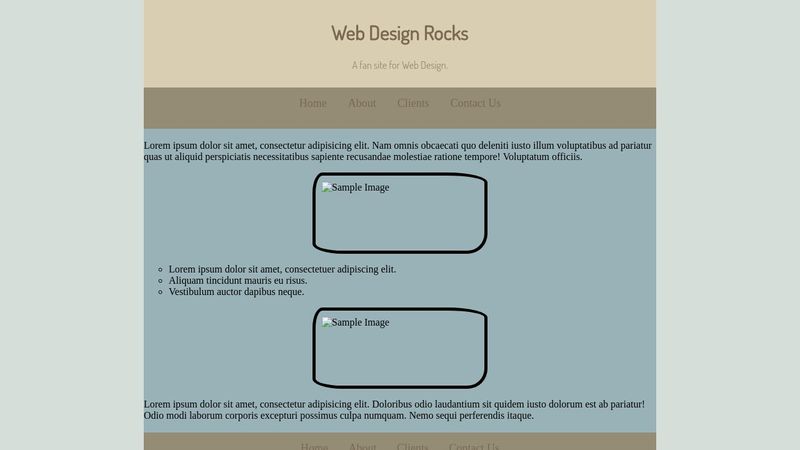 CSS Practice - Layout #1