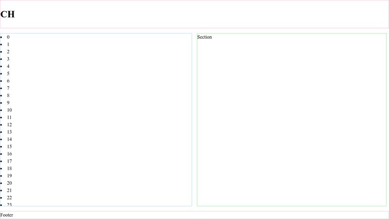 Holy Grail Layout List Detail CSS Grid