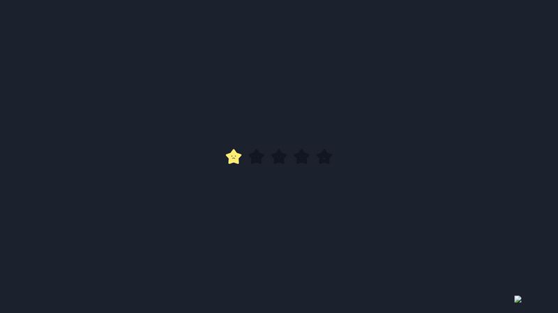 Stars rating animation