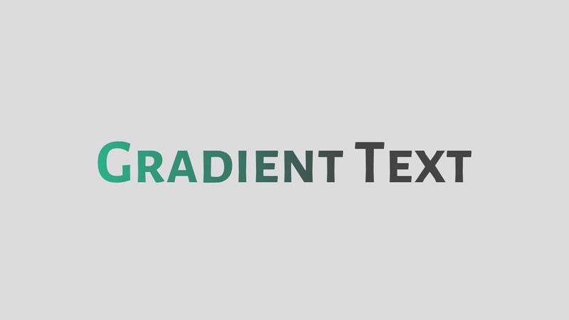 CSS Gradient Text