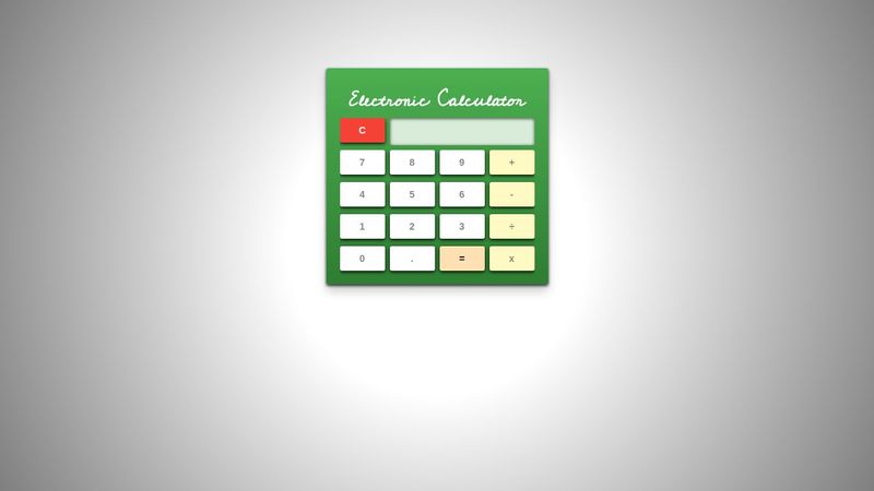Calculator (HTML, CSS, JS)
