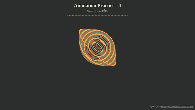 [Animation][4] css rotate circles