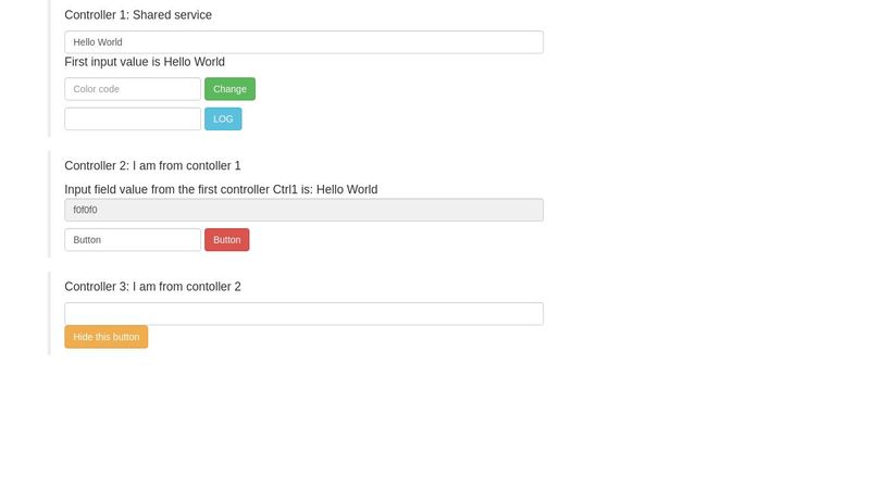 AngularJS communication between controllers - using factory method