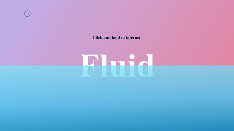 Interactive Fluid