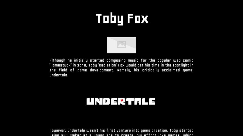 Toby Fox ( Radiation ) on Tumblr