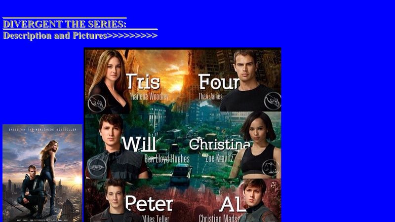 divergent characters movie with names