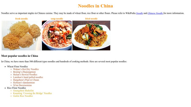 Hot dry noodles - Wikipedia