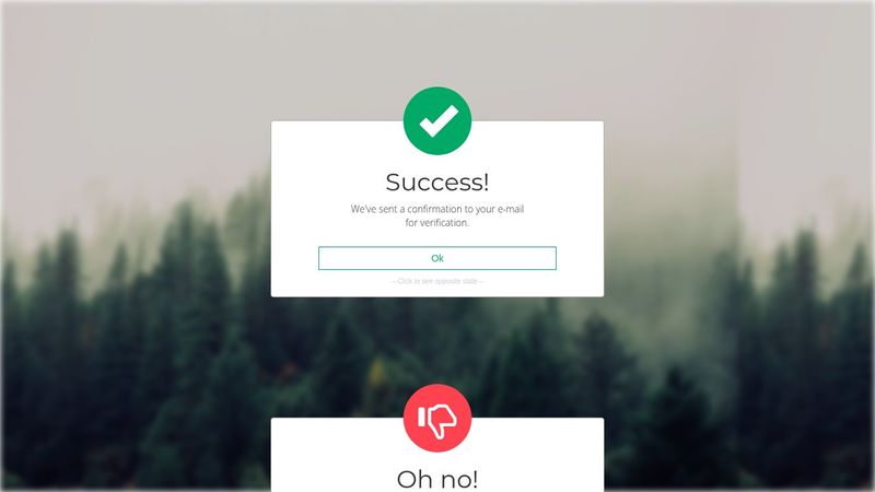 Success Modal with Animation