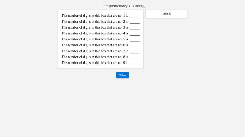 Brilliant Complementary Counting solution