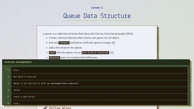 Queue Data Structure in JavaScript