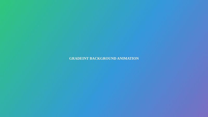 Css Gradient animation